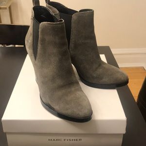 Marc Fisher Grey Suede bootie